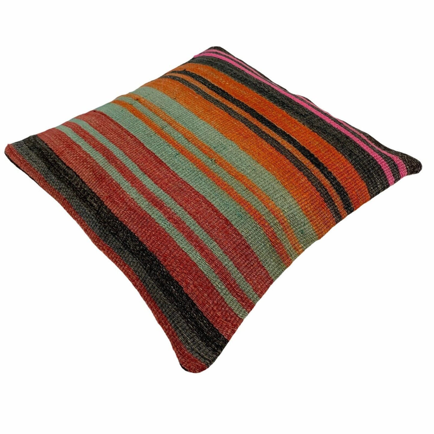 Einzigartige Kelim-Kissen,Turkish Kilim Pillow,16'×16'   Funda De Cojín Kilim