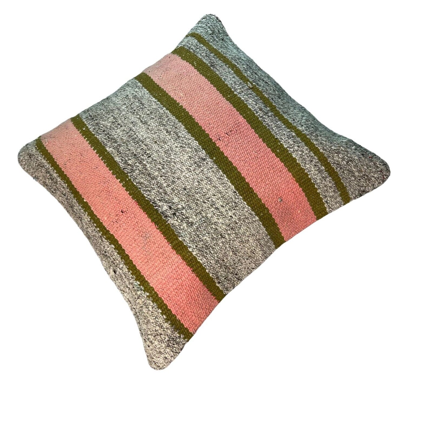 Einzigartige Kelim-Kissen,Turkish Kilim Pillow,16'×16'   Funda De Cojín Kilim