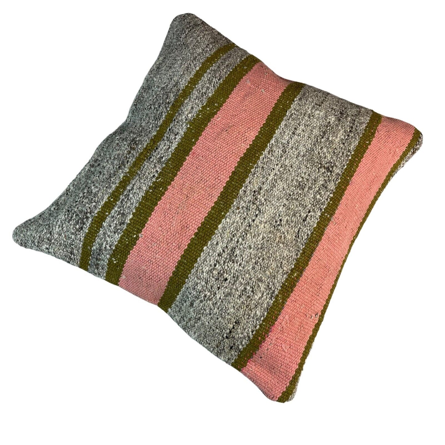 Einzigartige Kelim-Kissen,Turkish Kilim Pillow,16'×16'   Funda De Cojín Kilim