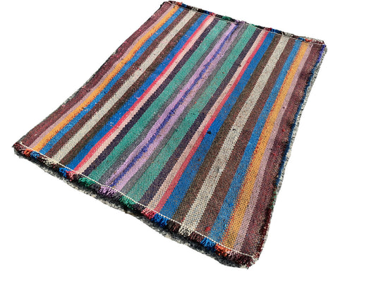 Traditional Anatolian Turkish Kilim Rug, Vintage Kelim Teppich 100x80 cm