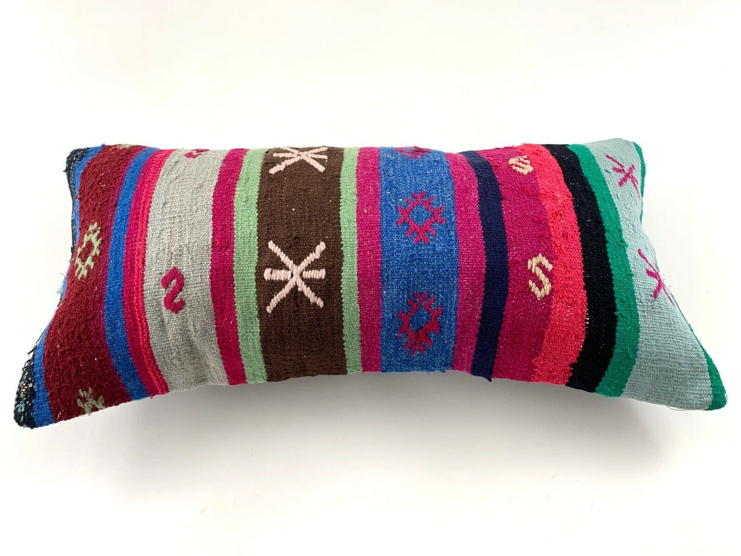 Einzigartige Kelimkissen Türkisch Kilim Pillow,12'×24' Pillow Cover Boho Kissen