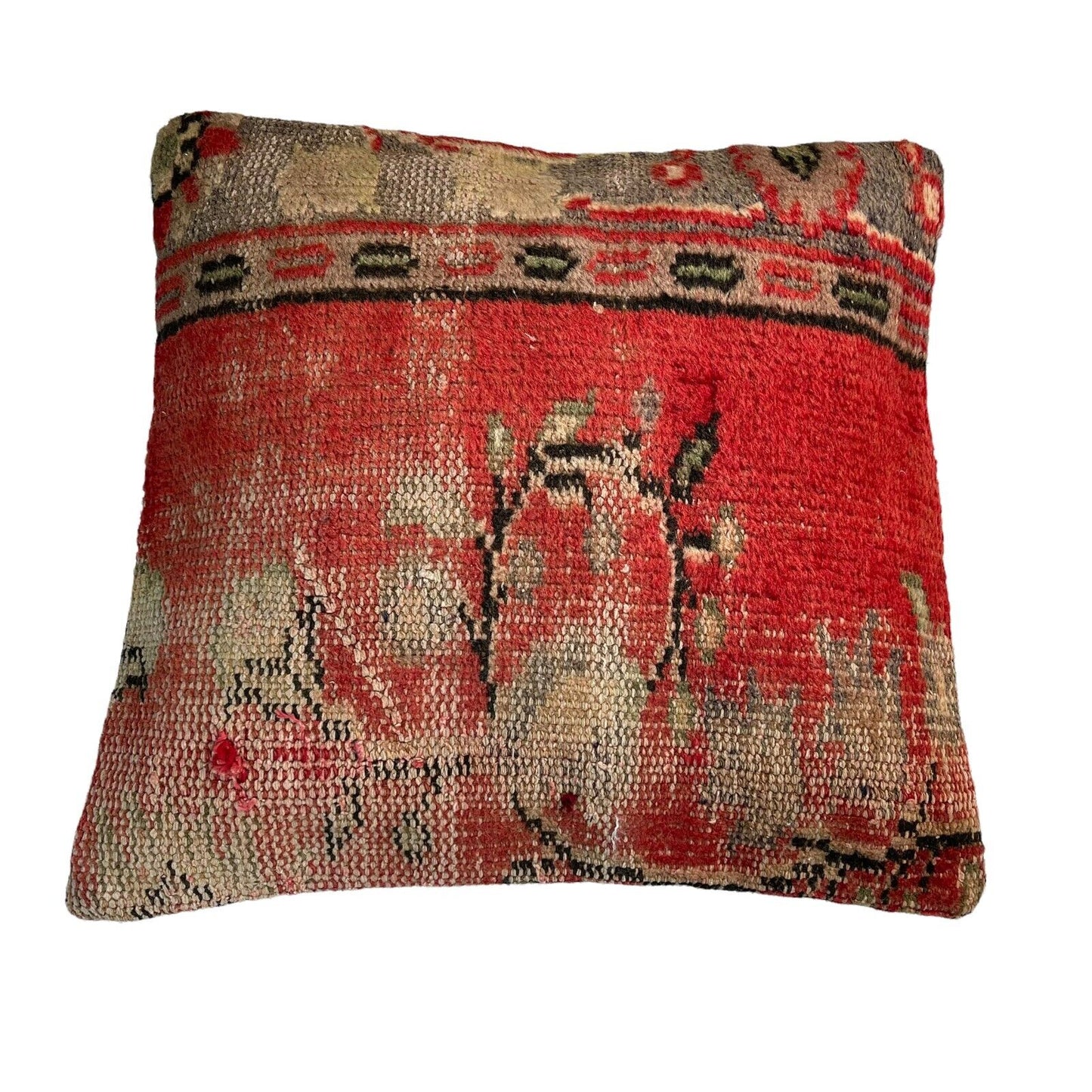 45 x 45 cm  , Vintage Turkish Cushion Cover ,  Vintage Handgemachte Kissenbezug