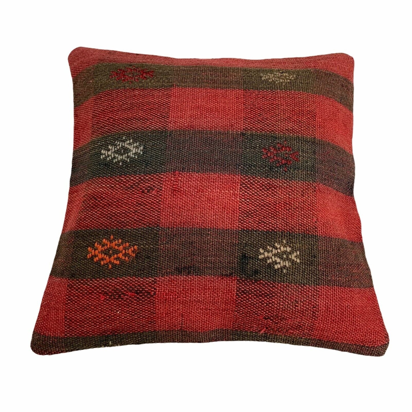 Einzigartige Kelim-Kissen,Turkish Kilim Pillow,16'×16'   Funda De Cojín Kilim