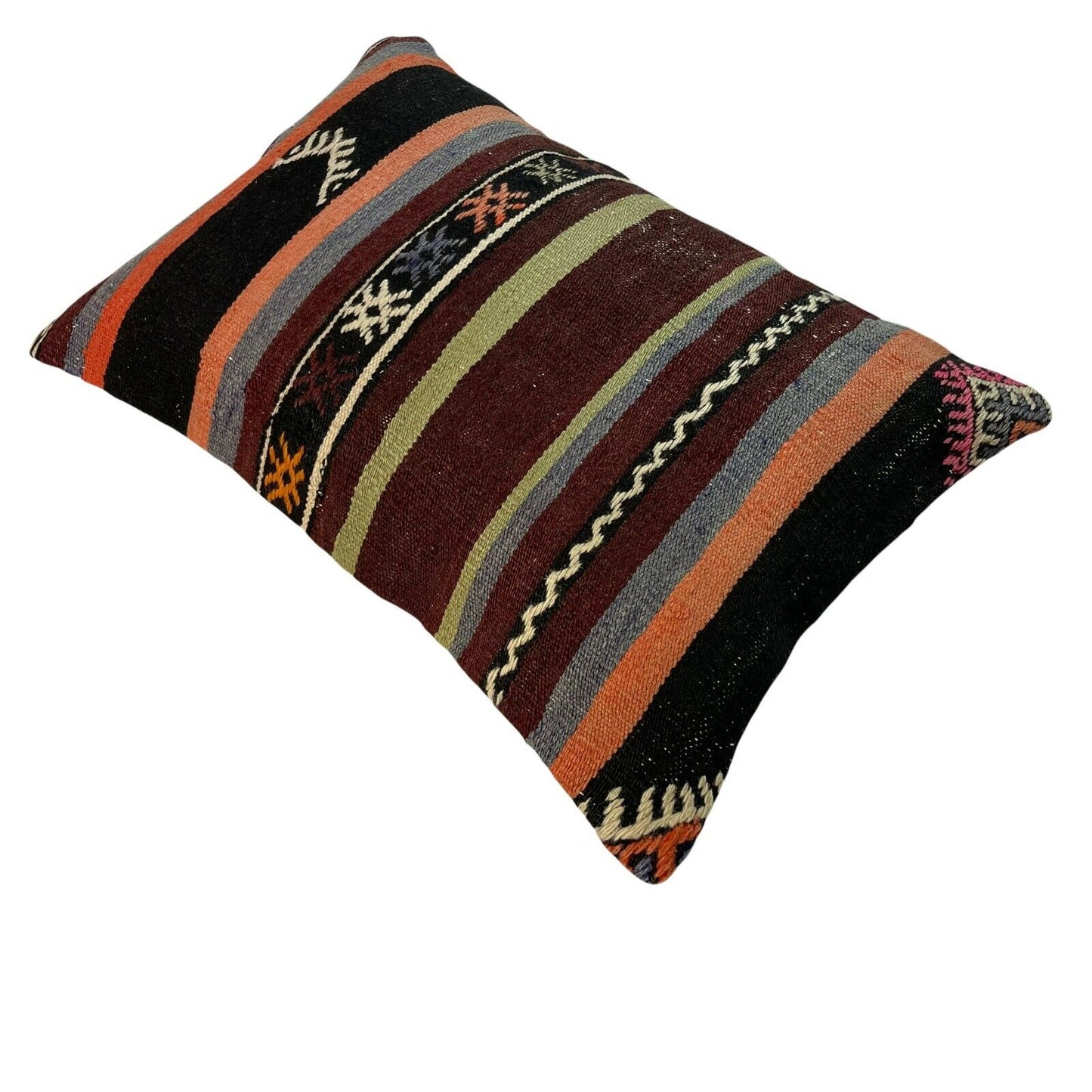 40x60 Cm Handgewebt Kelim Kissenbezug Vintage Kilim Cushion Cover , Boho,16'x24'