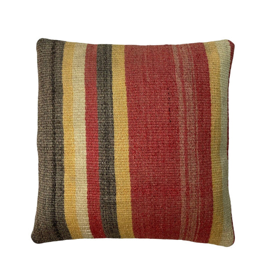 Einzigartige Kelim-Kissen,Turkish Kilim Pillow,16'×16'   Funda De Cojín Kilim