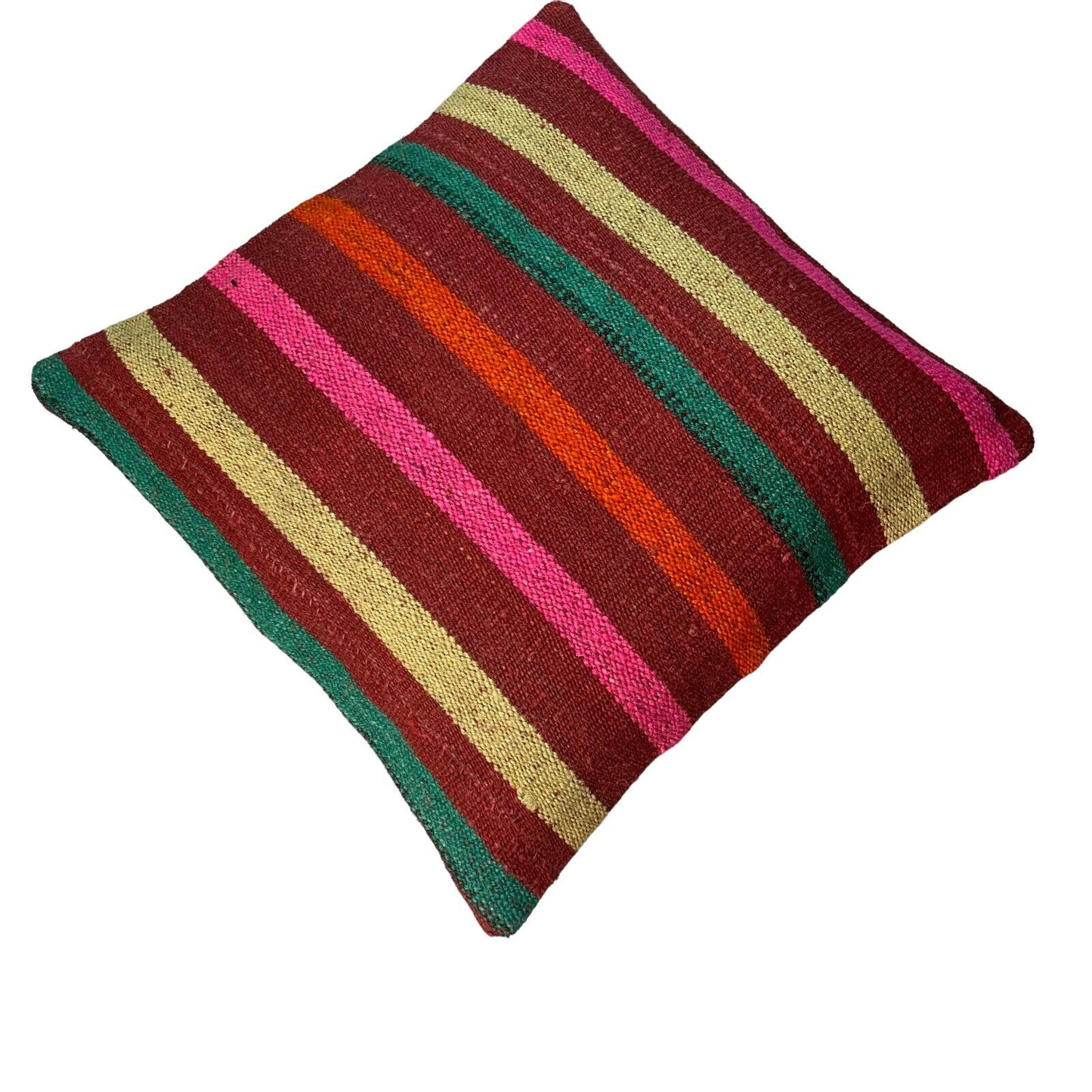 Einzigartige Kelim-Kissen,Turkish Kilim Pillow,16'×16'   Funda De Cojín Kilim