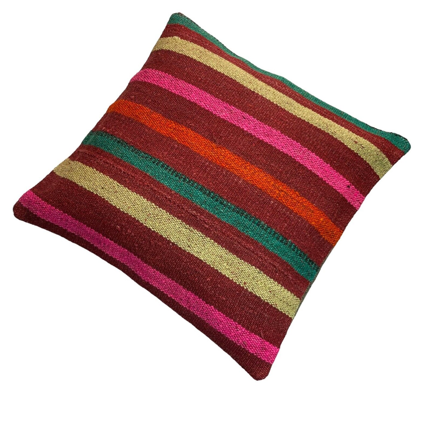 Einzigartige Kelim-Kissen,Turkish Kilim Pillow,16'×16'   Funda De Cojín Kilim