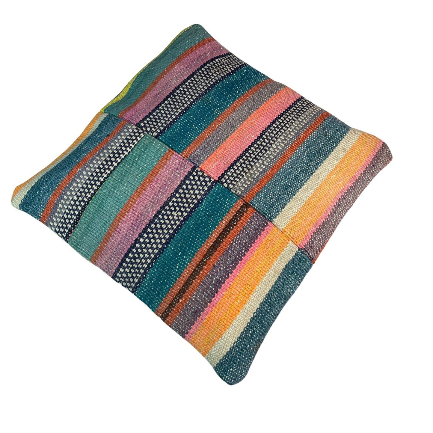 Einzigartige Kelim-Kissen,Turkish Kilim Pillow,16'×16'   Funda De Cojín Kilim