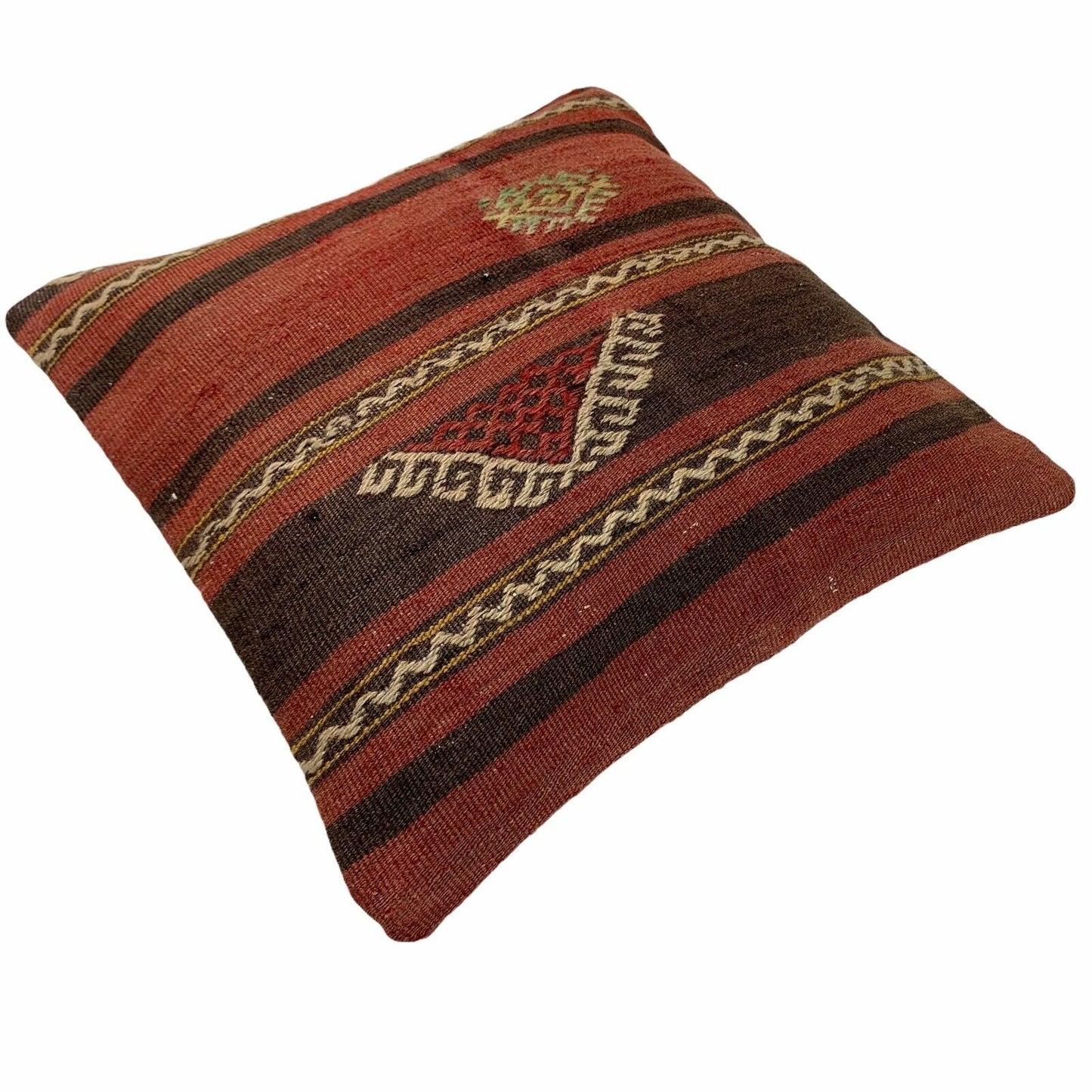 Einzigartige Kelim-Kissen,Turkish Kilim Pillow,16'×16'   Funda De Cojín Kilim