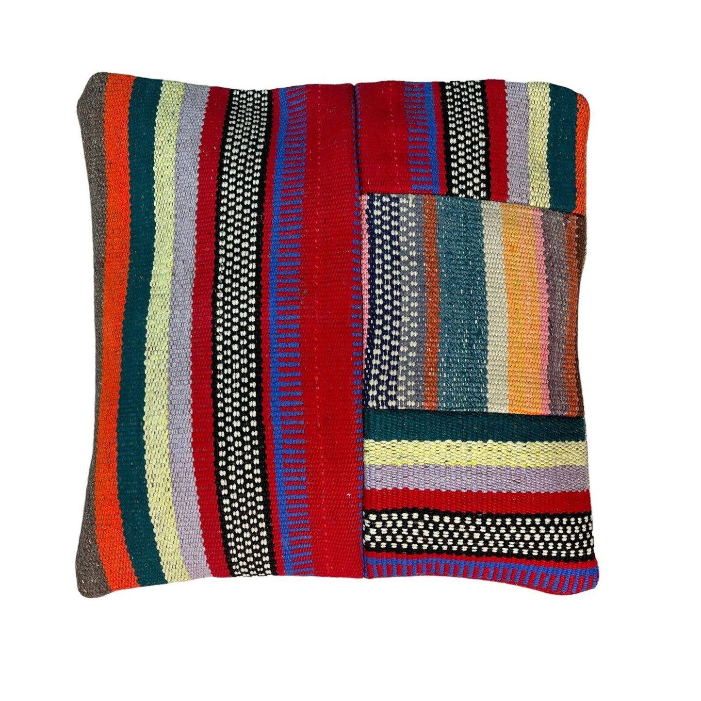 Einzigartige Kelim-Kissen,Turkish Kilim Pillow,16'×16'   Funda De Cojín Kilim