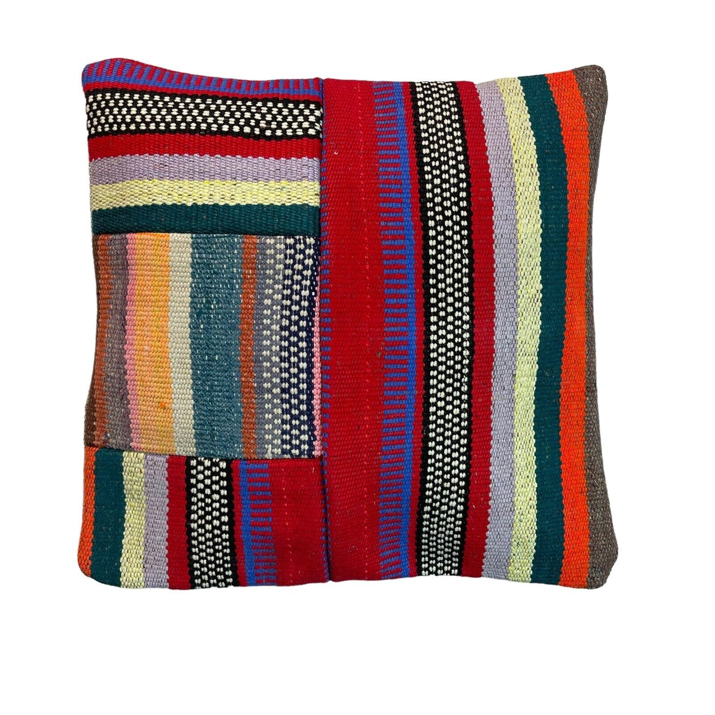 Einzigartige Kelim-Kissen,Turkish Kilim Pillow,16'×16'   Funda De Cojín Kilim