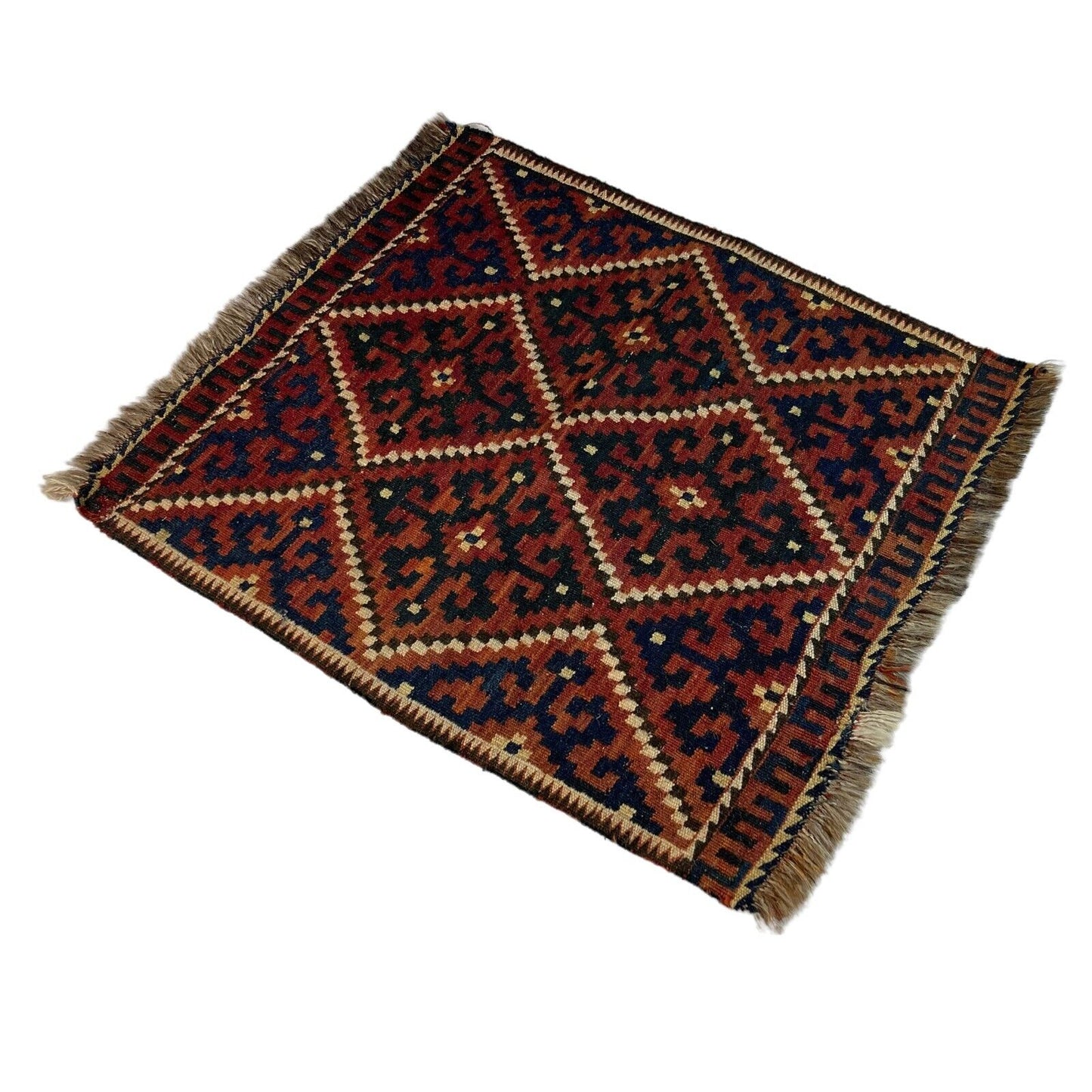 Vintage Afghan Maimana Kelim Teppich , 70 x 60 cm LL1514