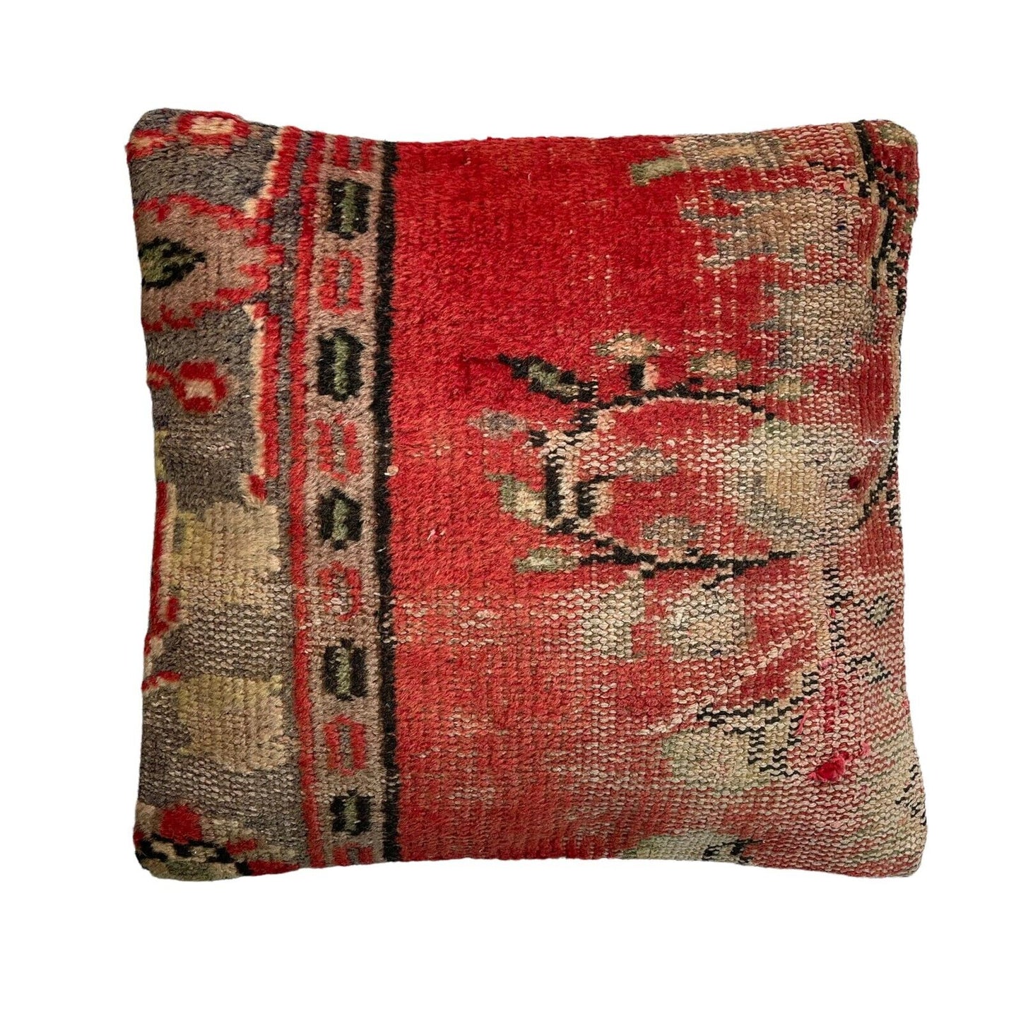 45 x 45 cm  , Vintage Turkish Cushion Cover ,  Vintage Handgemachte Kissenbezug