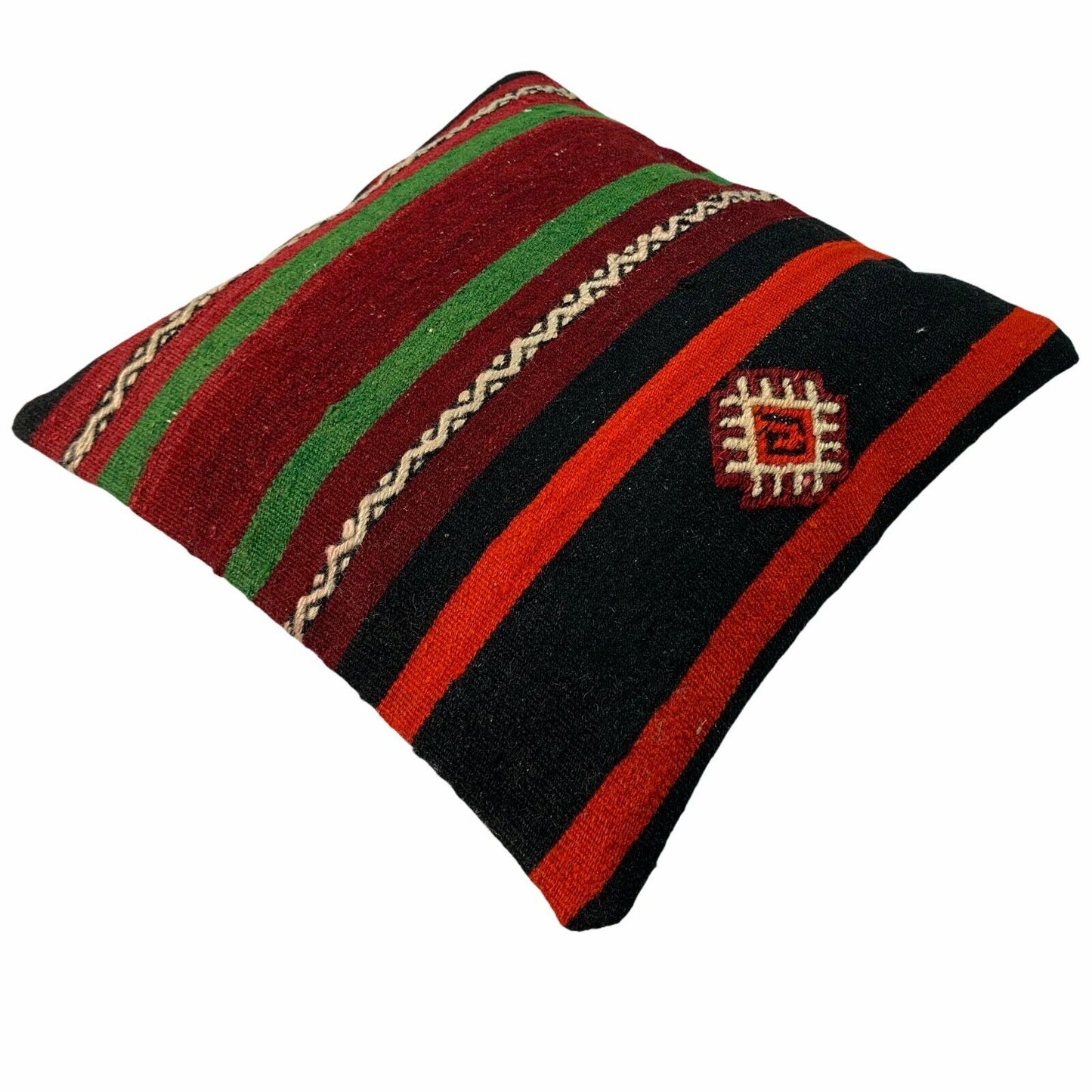 Einzigartige Kelim-Kissen,Turkish Kilim Pillow,16'×16'   Funda De Cojín Kilim