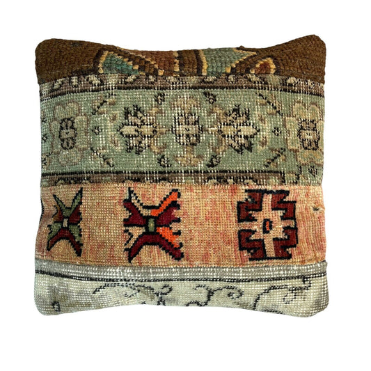 40 x 40 cm  , Vintage Turkish Cushion Cover ,  Vintage Handgemachte Kissenbezug