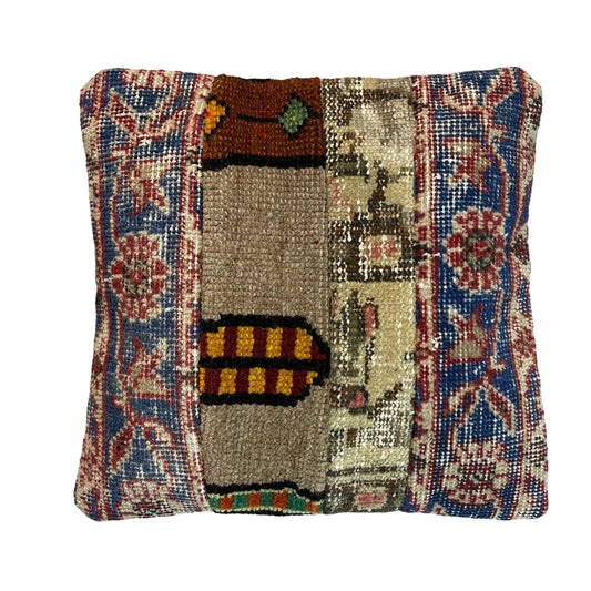 40 x 40 cm  , Vintage Turkish Cushion Cover ,  Vintage Handgemachte Kissenbezug