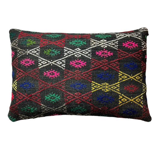 40x60 Cm Handgewebt Kelim Kissenbezug Vintage Kilim Cushion Cover , Boho,16'x24'