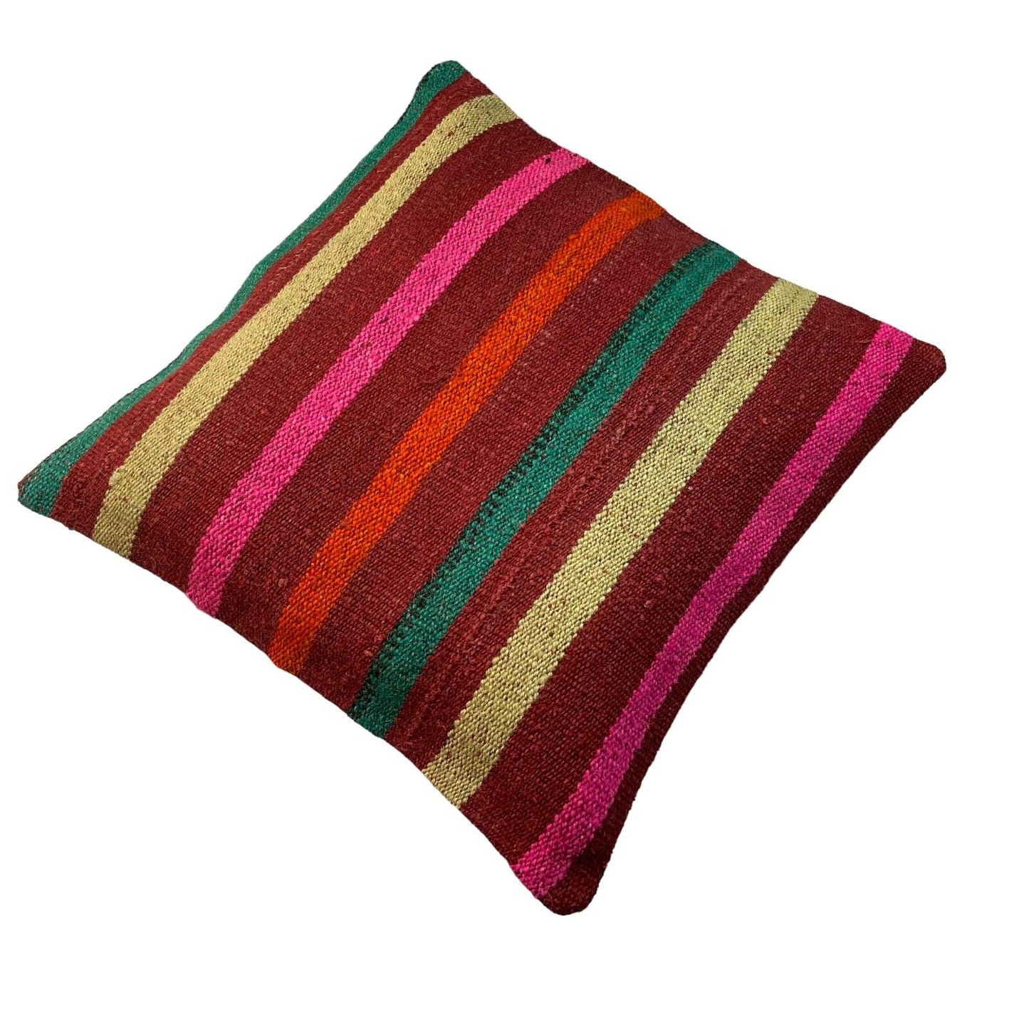 Einzigartige Kelim-Kissen,Turkish Kilim Pillow,16'×16'   Funda De Cojín Kilim