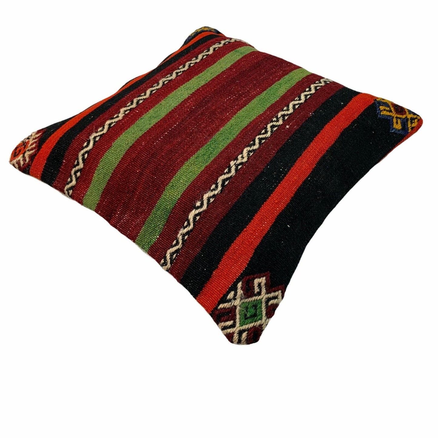 Einzigartige Kelim-Kissen,Turkish Kilim Pillow,16'×16'   Funda De Cojín Kilim