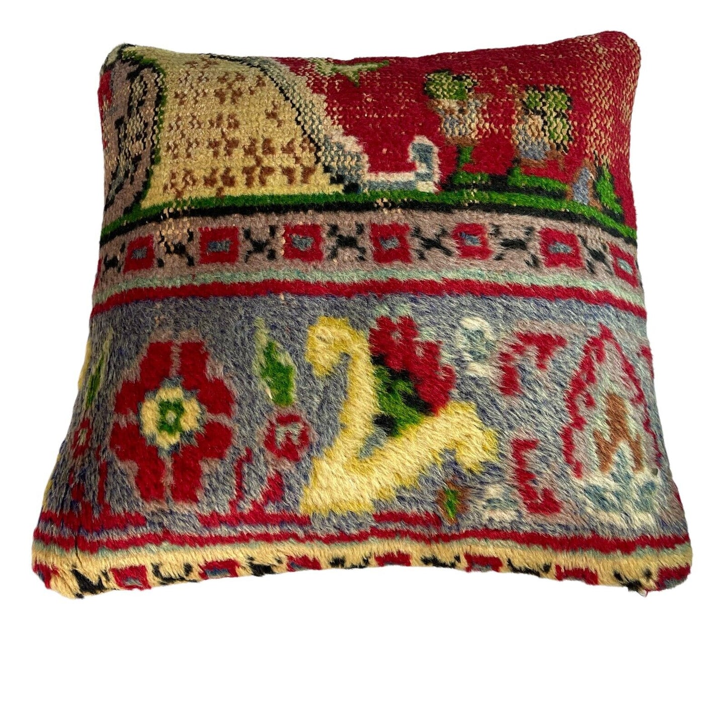 18''X18'' Vintage Handmade Rug Cushion Cover, 45 x 45 cm Deko Kissenbezug