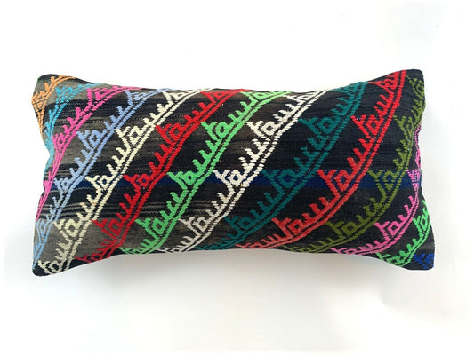 Einzigartige Kelimkissen Türkisch Kilim Pillow,12'×24' Pillow Cover Boho Kissen