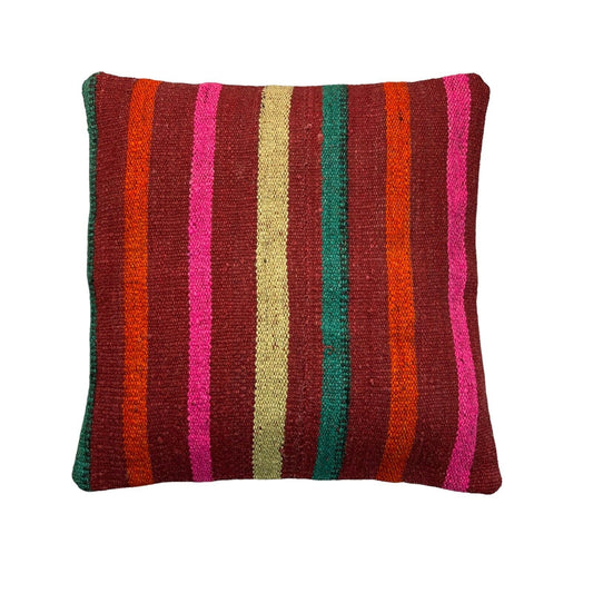 Einzigartige Kelim-Kissen,Turkish Kilim Pillow,16'×16'   Funda De Cojín Kilim