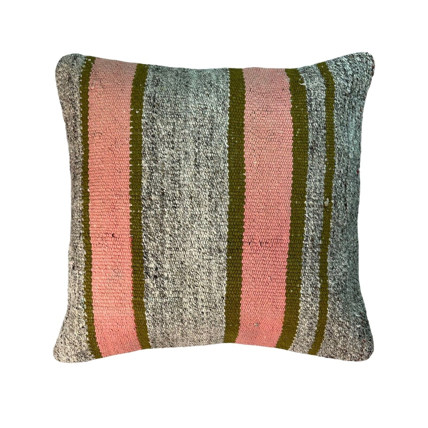 Einzigartige Kelim-Kissen,Turkish Kilim Pillow,16'×16'   Funda De Cojín Kilim