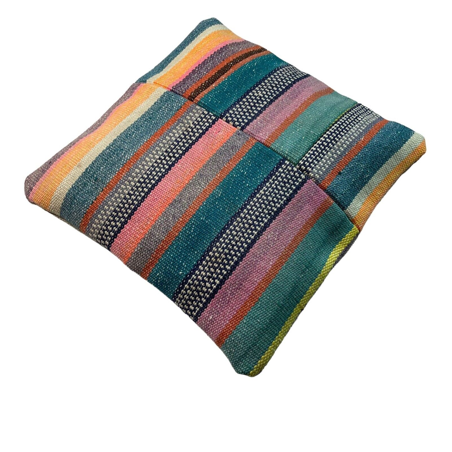 Einzigartige Kelim-Kissen,Turkish Kilim Pillow,16'×16'   Funda De Cojín Kilim