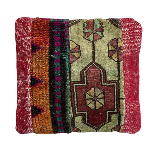 40 x 40 cm  , Vintage Turkish Cushion Cover ,  Vintage Handgemachte Kissenbezug