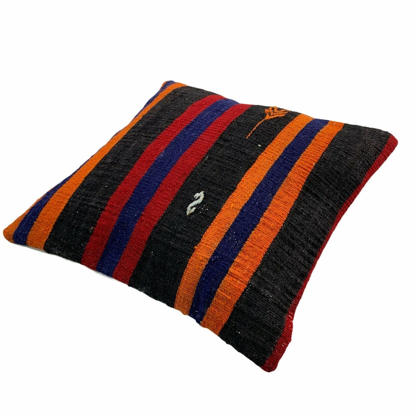 Einzigartige Kelim-Kissen,Turkish Kilim Pillow,16'×16'   Funda De Cojín Kilim