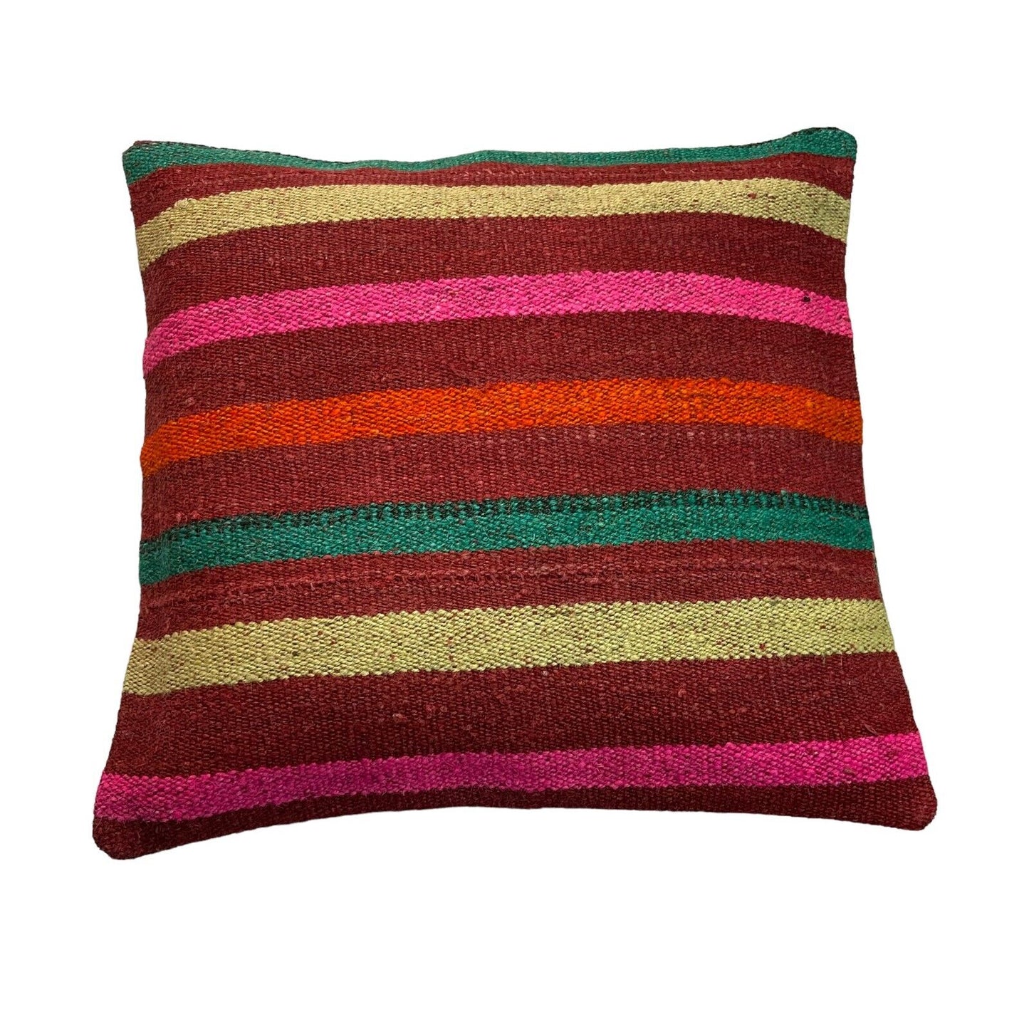 Einzigartige Kelim-Kissen,Turkish Kilim Pillow,16'×16'   Funda De Cojín Kilim