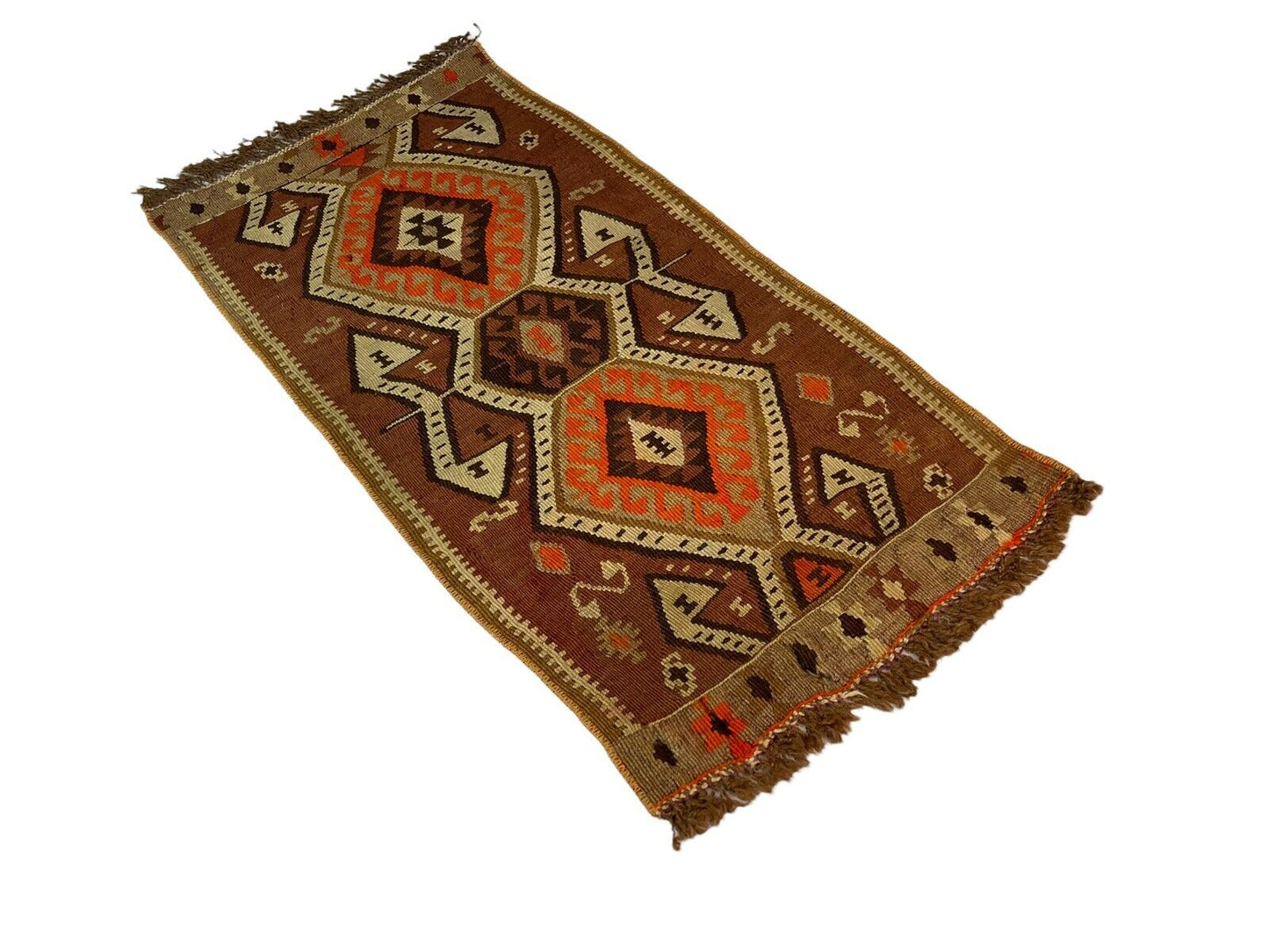 Traditionelle türkische Kelim Teppich, Vintage Turkish Kilim Rug 95X48 cm