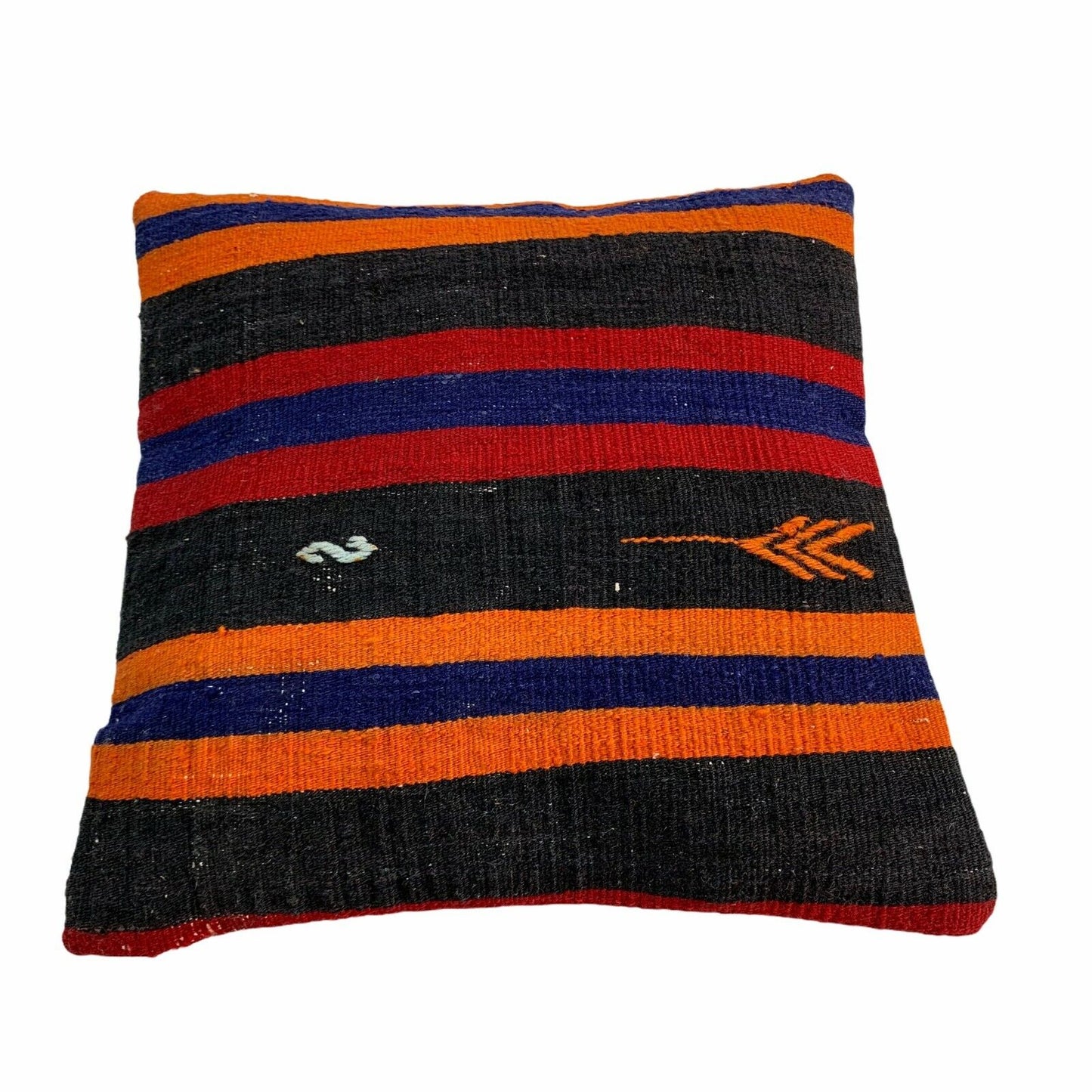 Einzigartige Kelim-Kissen,Turkish Kilim Pillow,16'×16'   Funda De Cojín Kilim