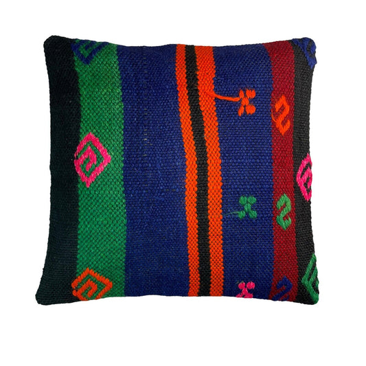 Einzigartige Kelim-Kissen,Turkish Kilim Pillow,16'×16'   Funda De Cojín Kilim