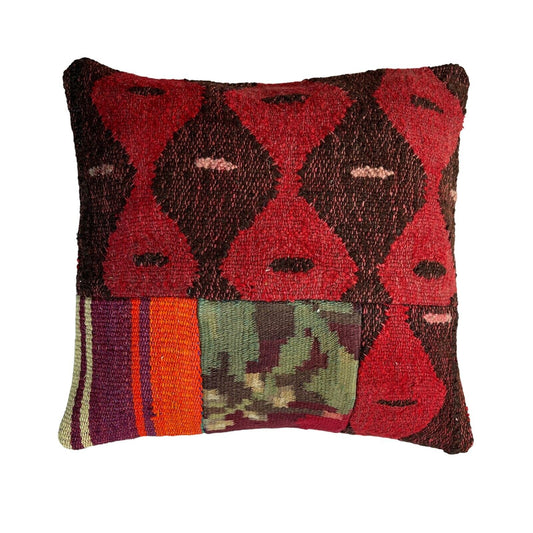 Einzigartige Kelim-Kissen,Turkish Kilim Pillow,16'×16'   Funda De Cojín Kilim