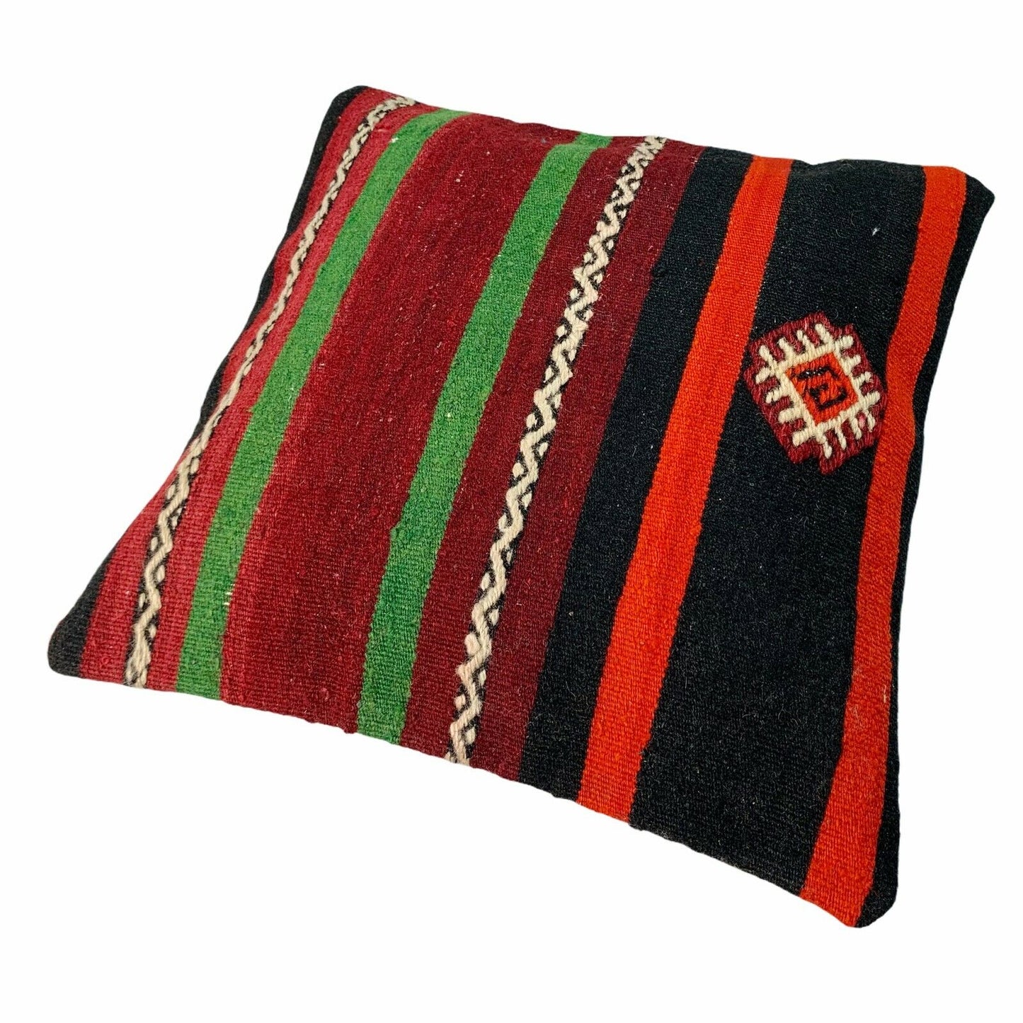 Einzigartige Kelim-Kissen,Turkish Kilim Pillow,16'×16'   Funda De Cojín Kilim