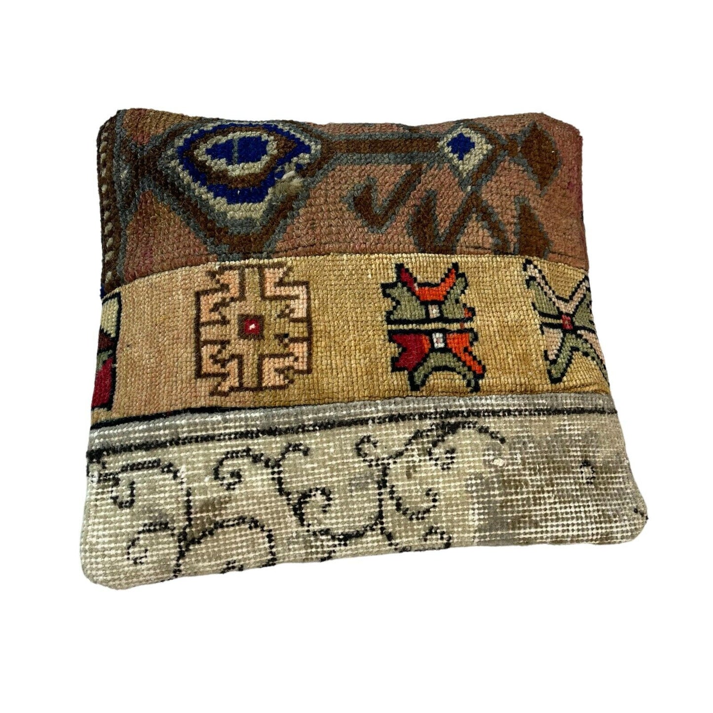 40 x 40 cm  , Vintage Turkish Cushion Cover ,  Vintage Handgemachte Kissenbezug