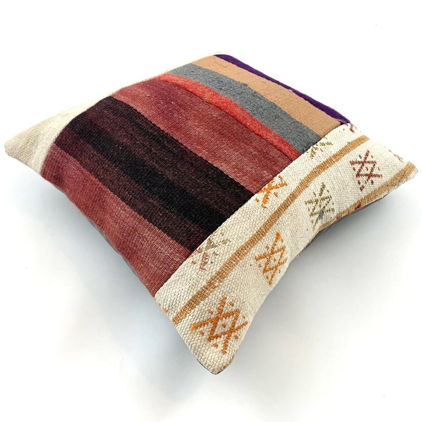 Einzigartige Kelim-Kissen,Turkish Kilim Pillow,16'×16' Pillow Cover, Boho Kissen