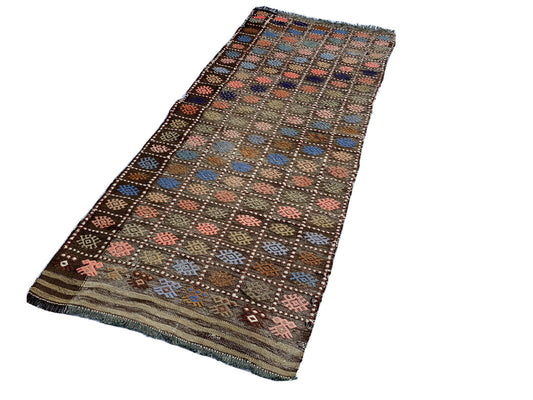 Traditional Turkish Kilim Rug,Vintage Kelim Teppich 146X64 cm