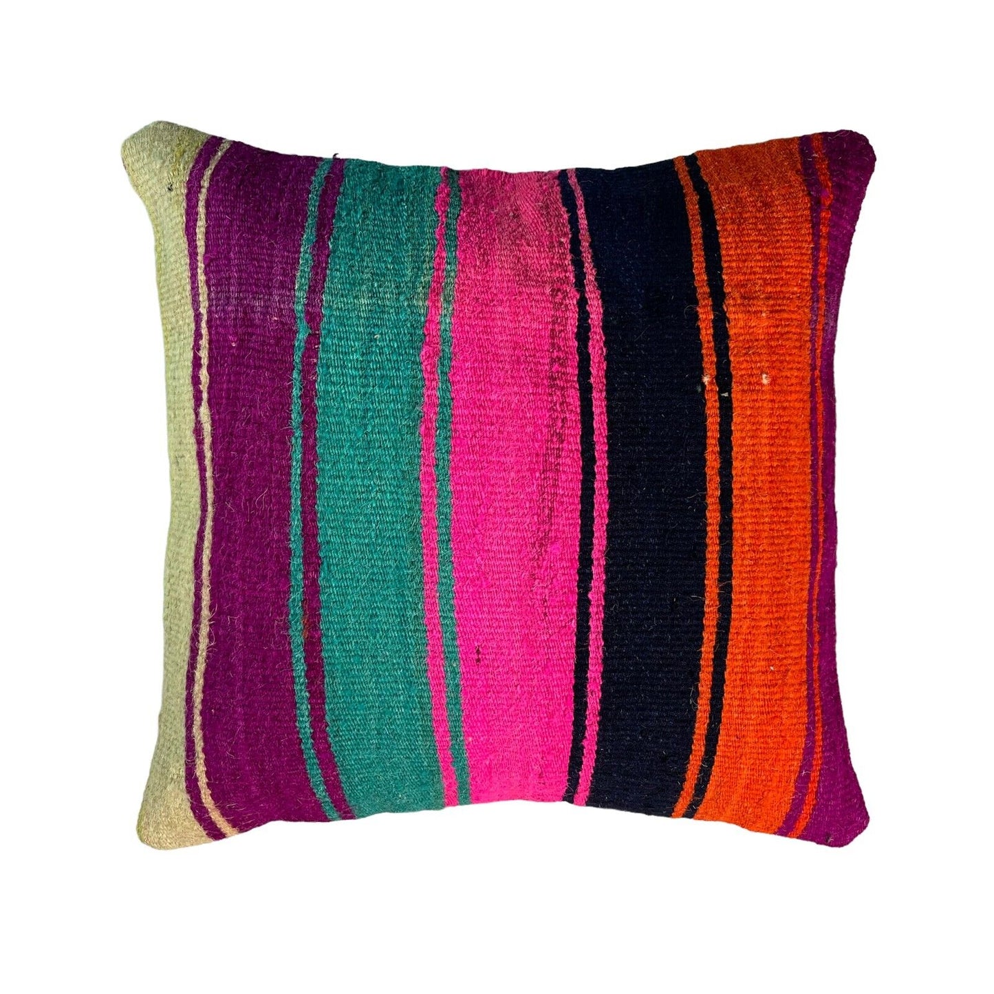 Einzigartige Kelim-Kissen,Turkish Kilim Pillow,16'×16'   Funda De Cojín Kilim