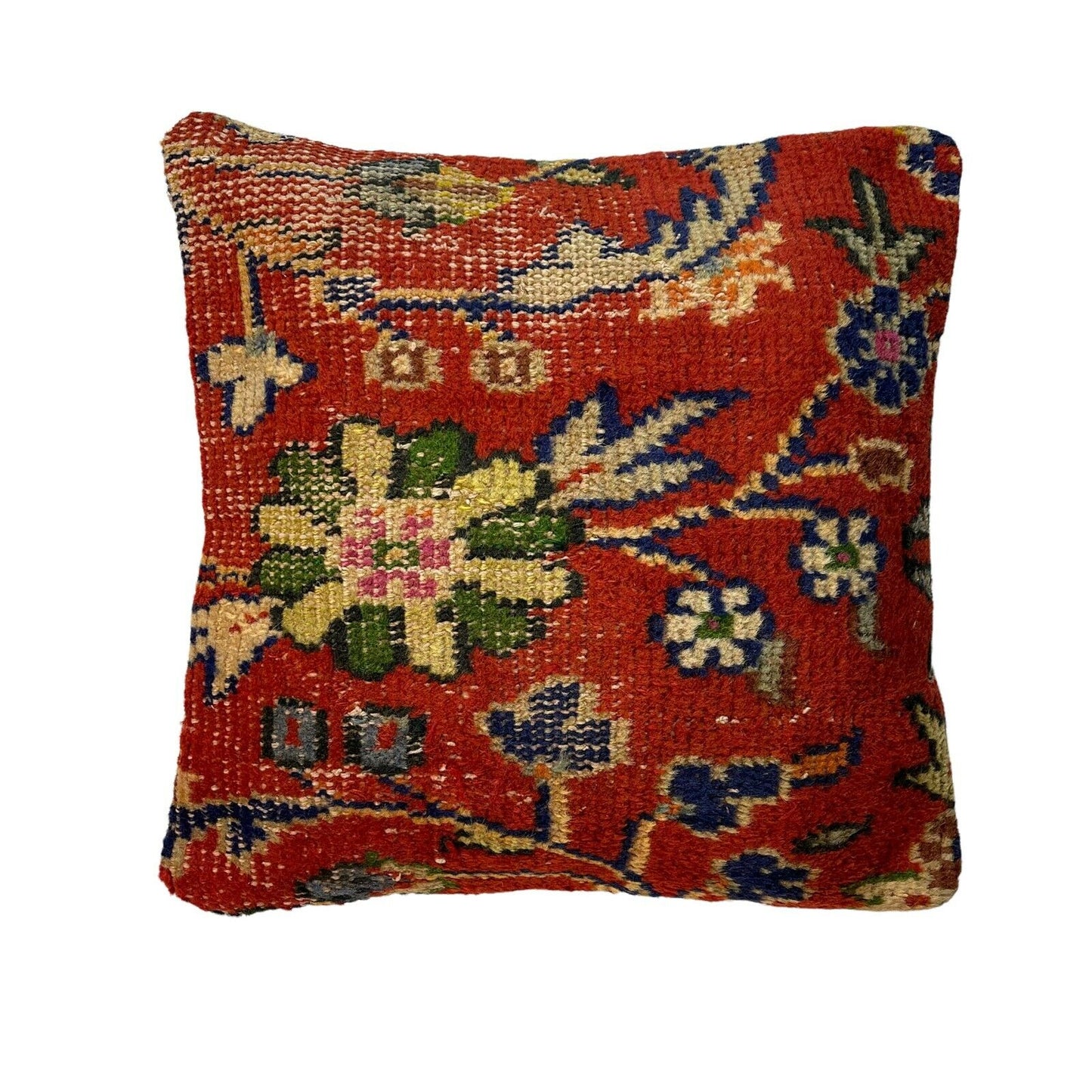 45 x 45 cm  , Vintage Turkish Cushion Cover ,  Vintage Handgemachte Kissenbezug