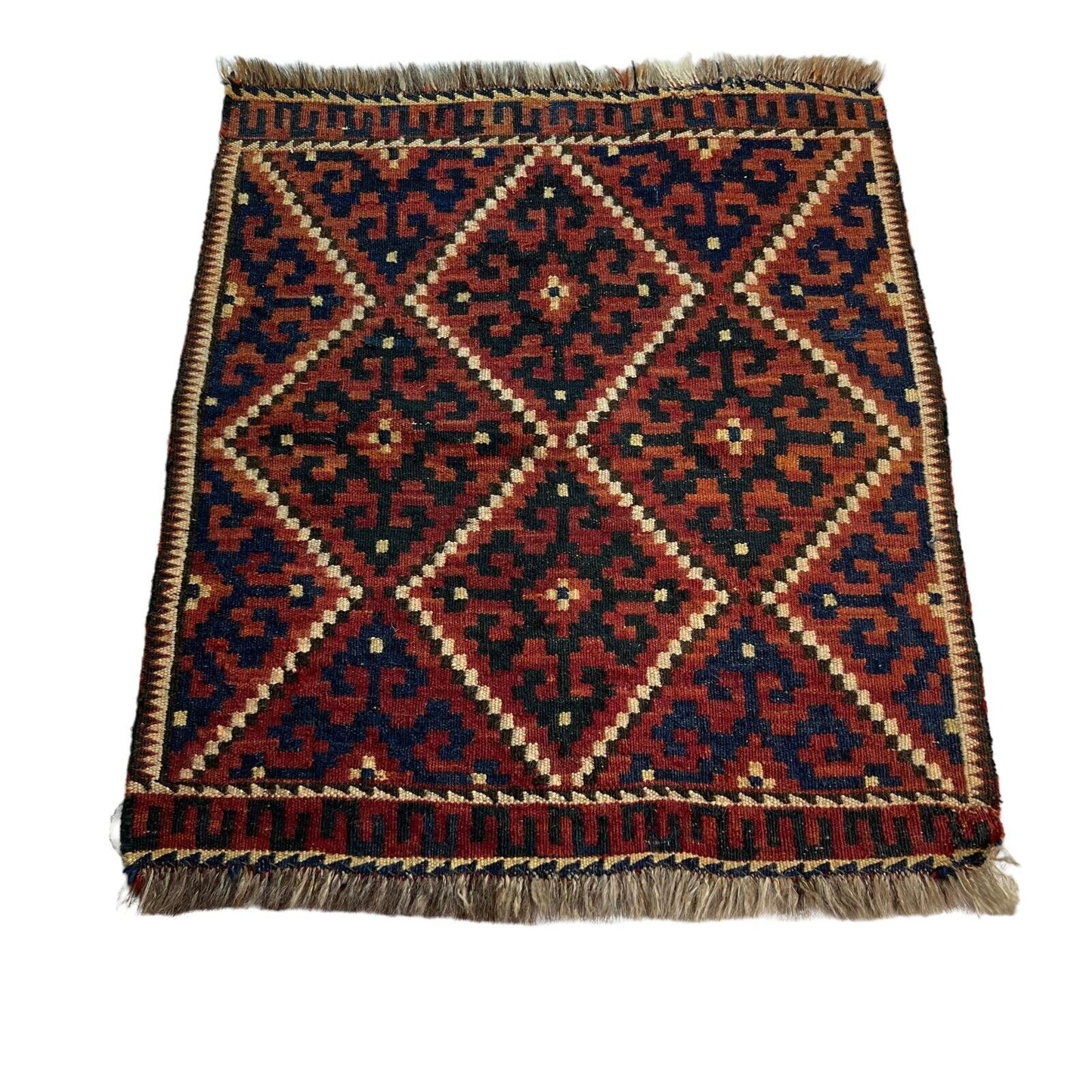 Vintage Afghan Maimana Kelim Teppich , 70 x 60 cm LL1514