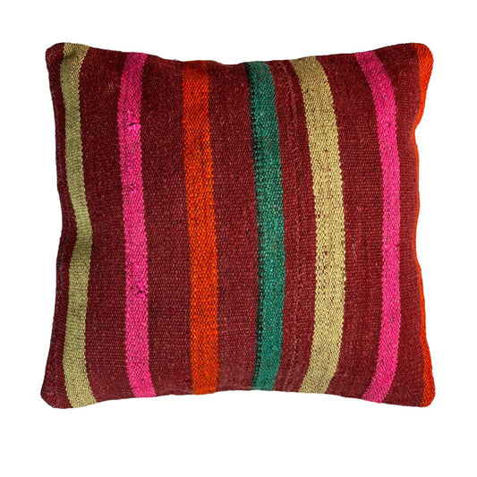 Einzigartige Kelim-Kissen,Turkish Kilim Pillow,16'×16'   Funda De Cojín Kilim