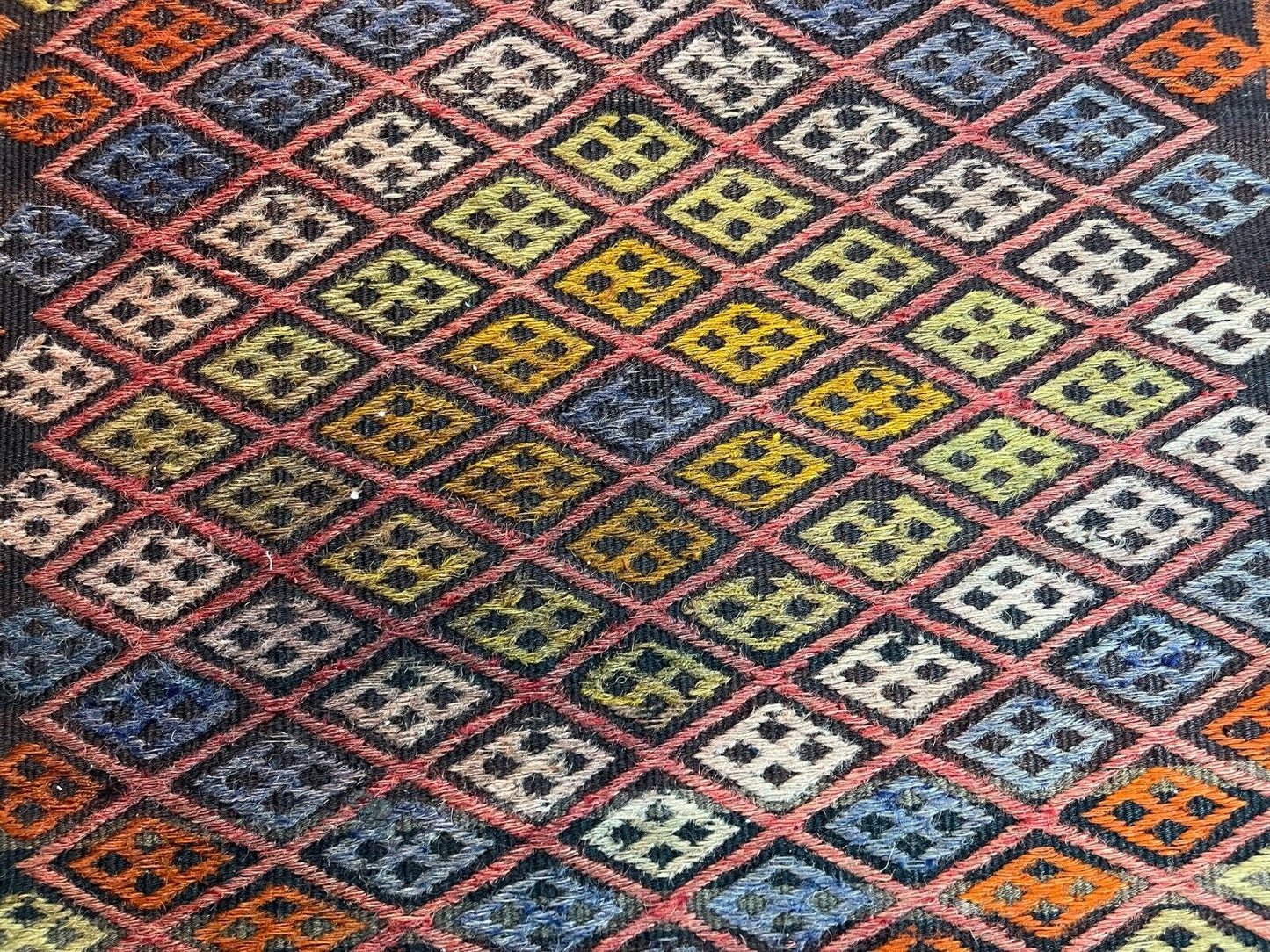 Traditionelle türkische Kelim Teppich, Vintage Turkish Kilim Rug 77X50 cm