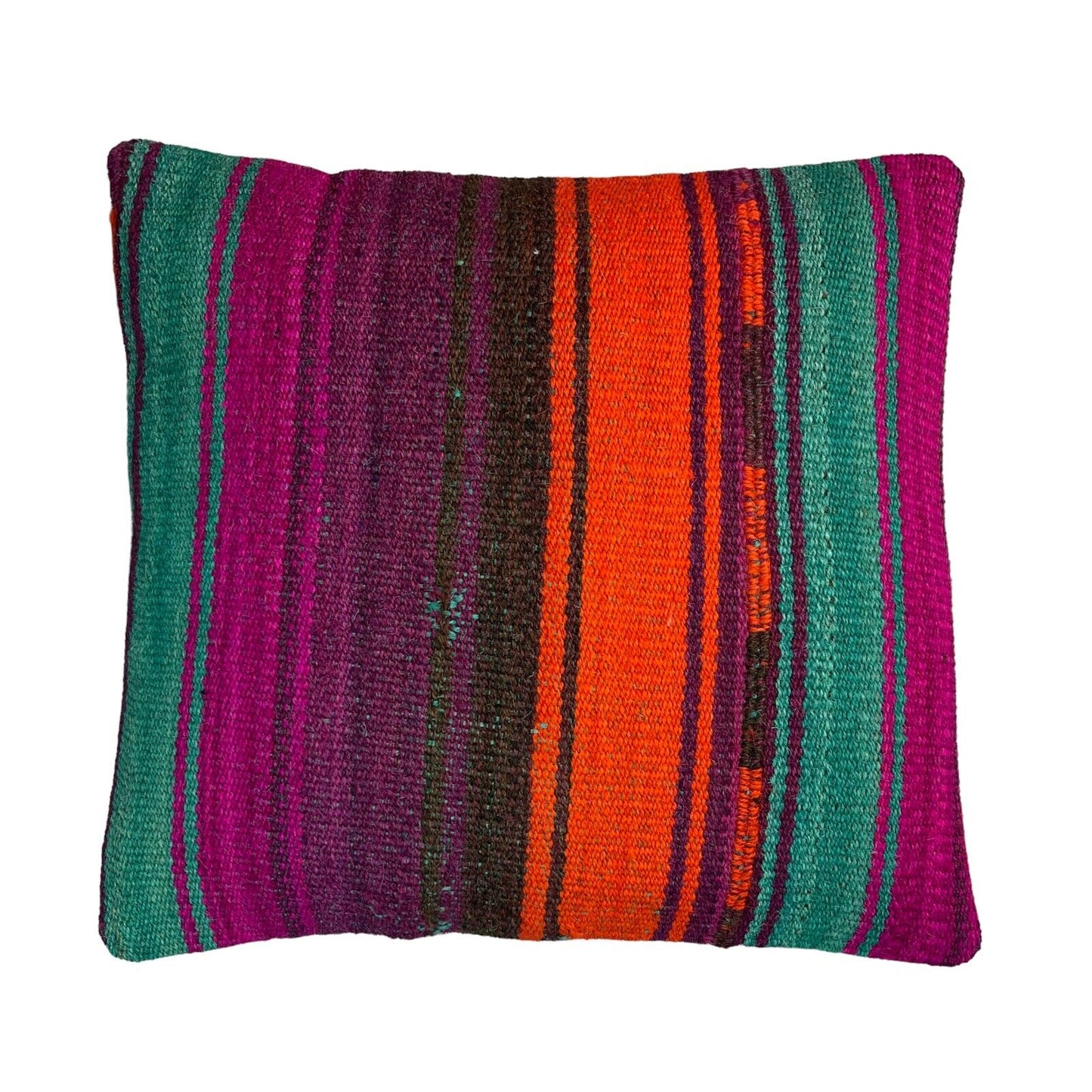 Einzigartige Kelim-Kissen,Turkish Kilim Pillow,16'×16'   Funda De Cojín Kilim