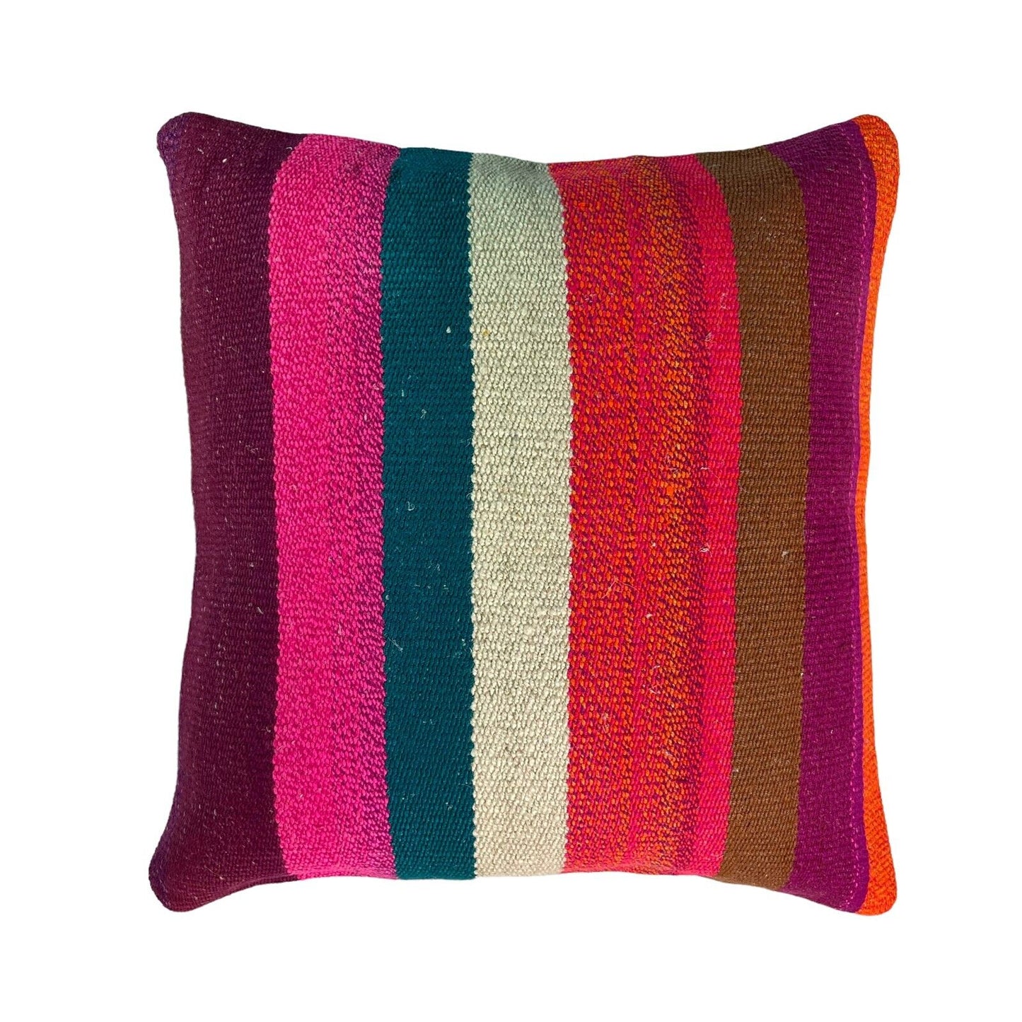 Einzigartige Kelim-Kissen,Turkish Kilim Pillow,16'×16'   Funda De Cojín Kilim