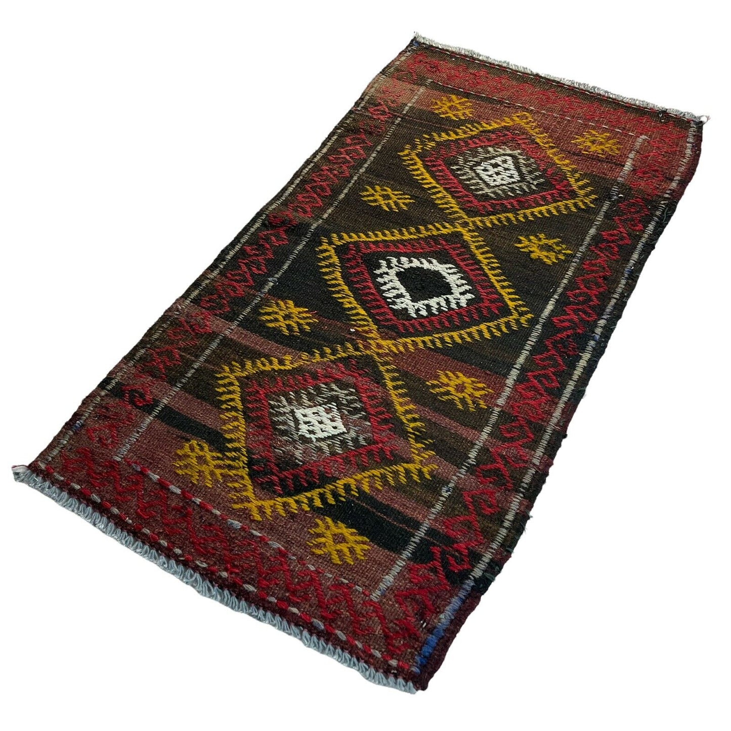 Traditionelle türkische Kelim Teppich, Vintage Turkish Kilim Rug  96 X 50 cm