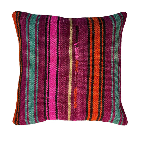 Einzigartige Kelim-Kissen,Turkish Kilim Pillow,16'×16'   Funda De Cojín Kilim