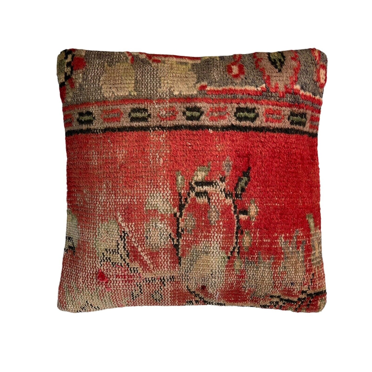 45 x 45 cm  , Vintage Turkish Cushion Cover ,  Vintage Handgemachte Kissenbezug